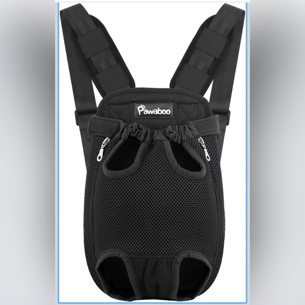 Pawaboo Pet Carrier Backpack, Adjustable Pet Front Cat Dog Carrier Backpack